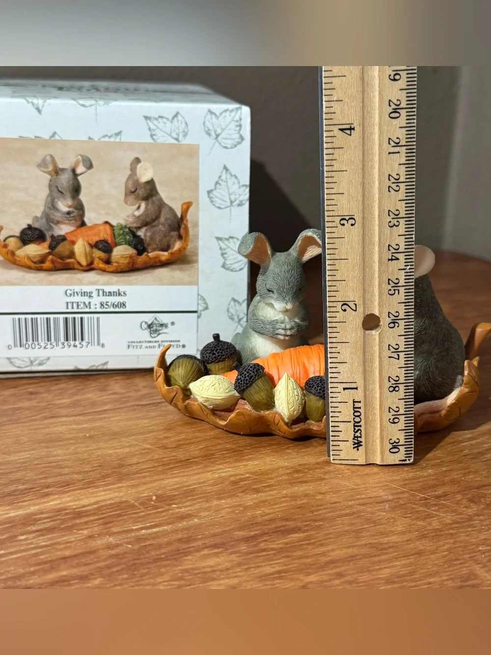 Charming Tails “Giving Thanks” Fall Autumn Holiday Figurine Keepsake